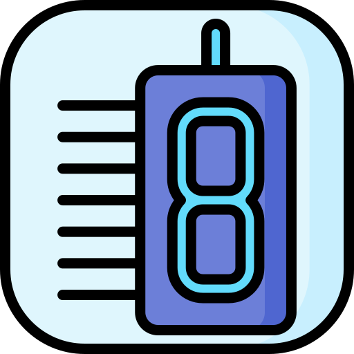 7 segment display - Free interface icons