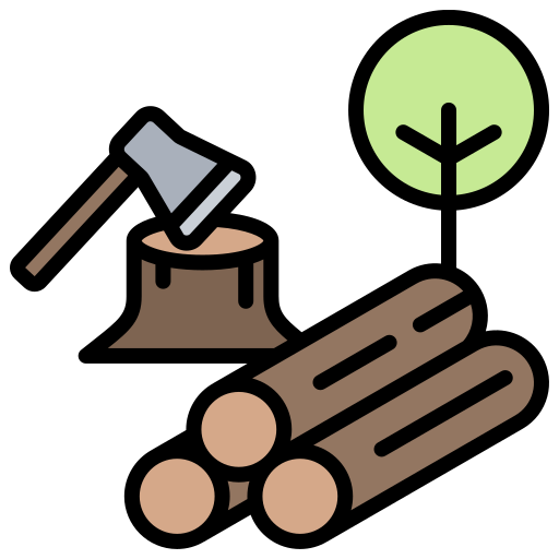 deforestación icono gratis