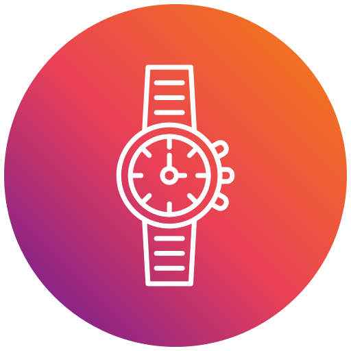 reloj de pulsera icono gratis