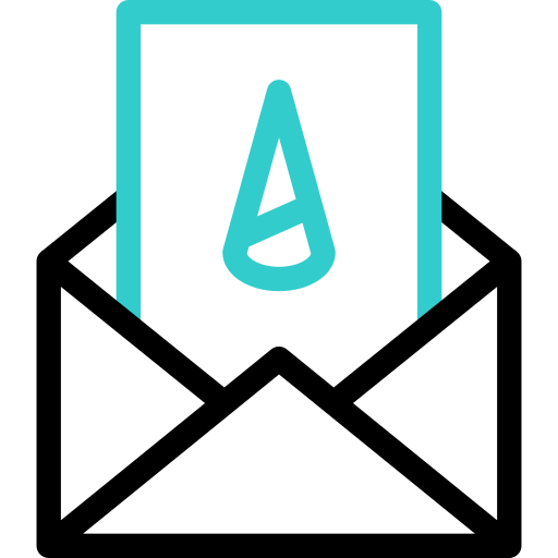 invitación icono gratis