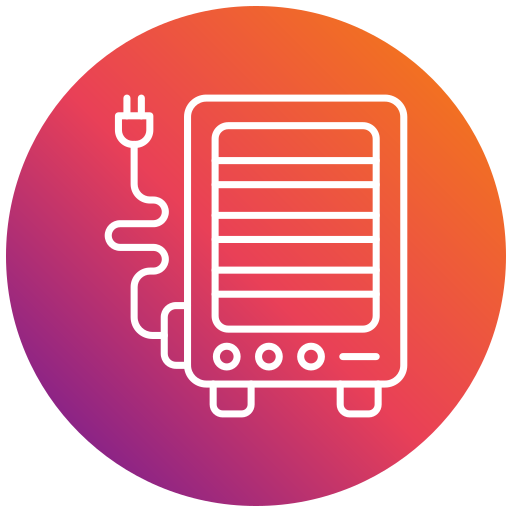 Electric heater free icon Electric heater free icon