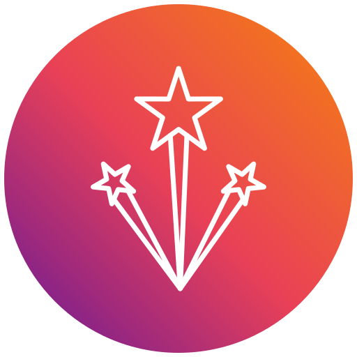 estrellas fugaces icono gratis