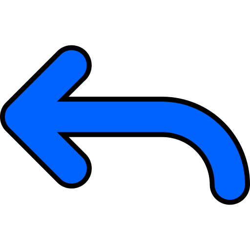 Turn left free icon Turn left free icon