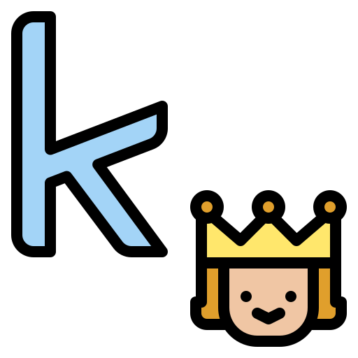 letra k icono gratis