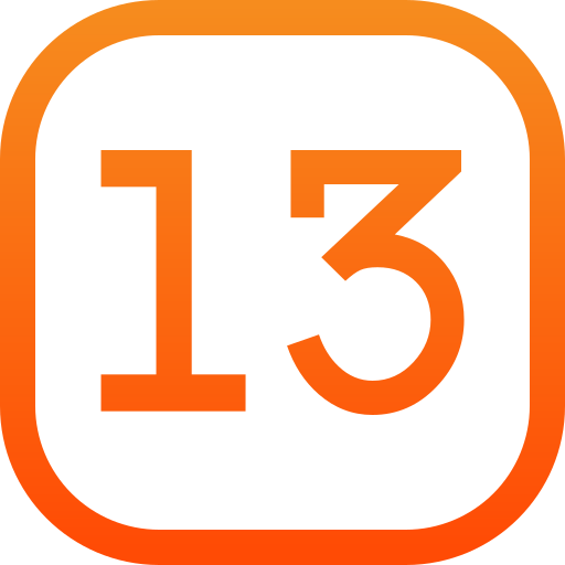 numéro 13 Icône gratuit numéro 13 Icône gratuit
