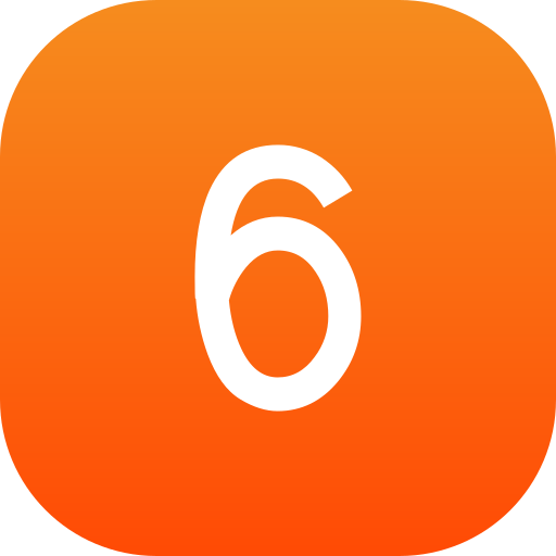 nummer sechs kostenlos Icon nummer sechs kostenlos Icon