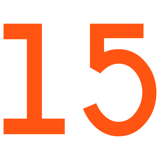 número 15 grátis ícone número 15 grátis ícone