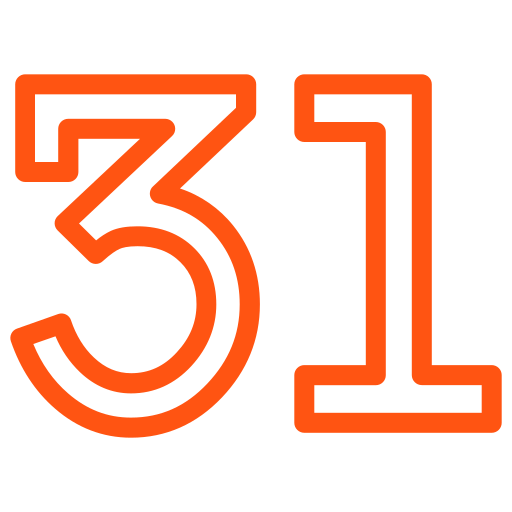 31 Icône gratuit 31 Icône gratuit