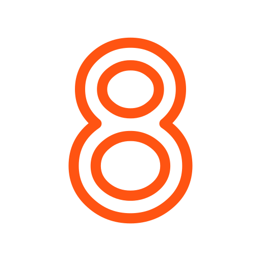 numero ocho icono gratis