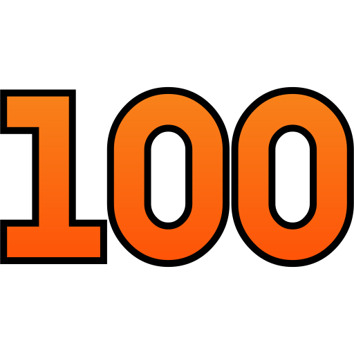 100 Icône gratuit 100 Icône gratuit