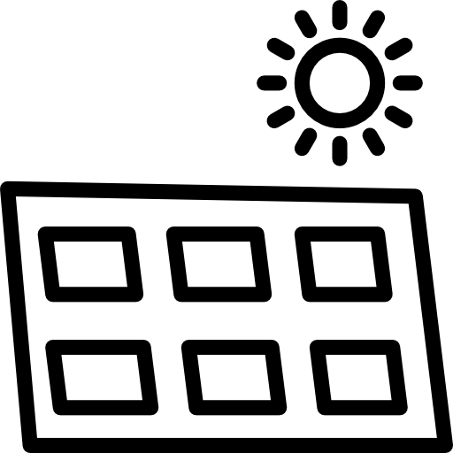 태양 전지 패널 무료 아이콘