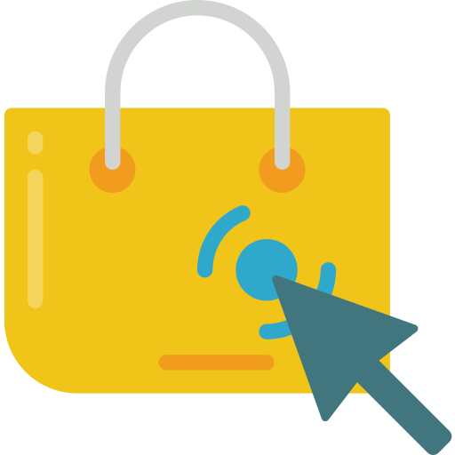 bolsa de compras grátis ícone