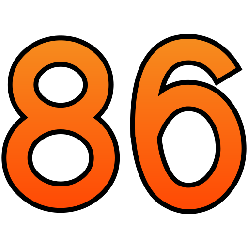 86 icono gratis