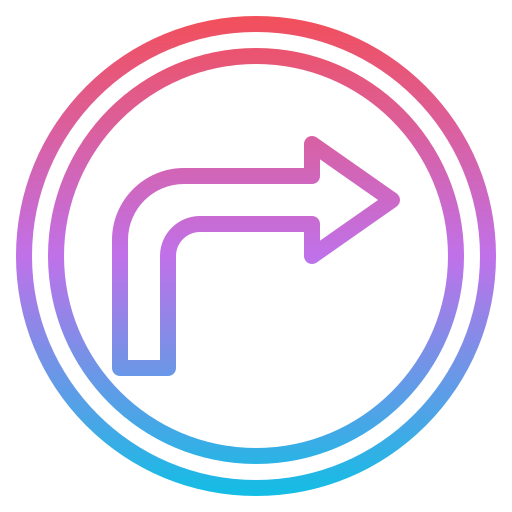 Turn right free icon Turn right free icon