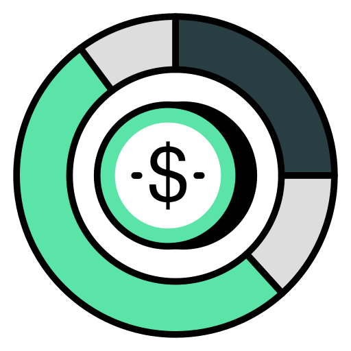 gráfico financiero icono gratis