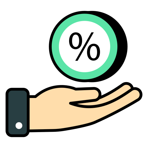 rabais Icône gratuit