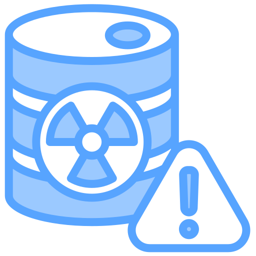 Hazardous material free icon