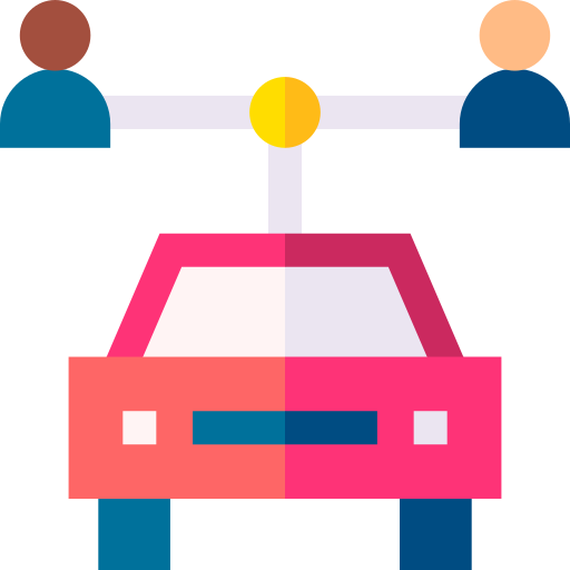 Car sharing - Free people icons