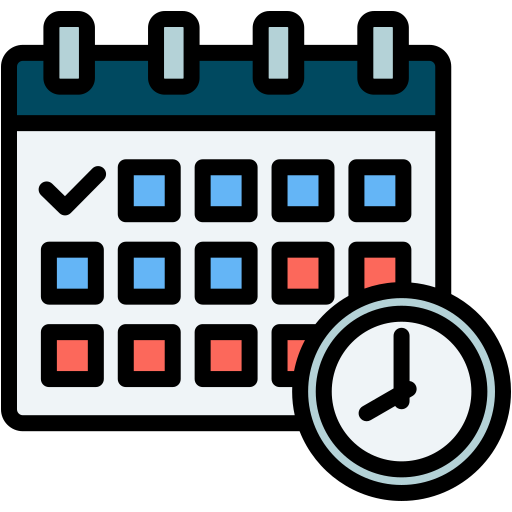 Planning - Free time and date icons