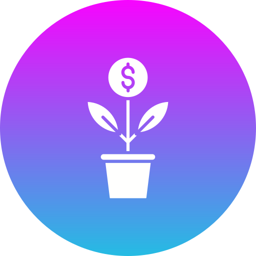 planta de dinero icono gratis