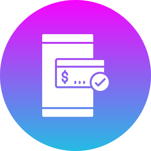 pago por teléfono inteligente icono gratis