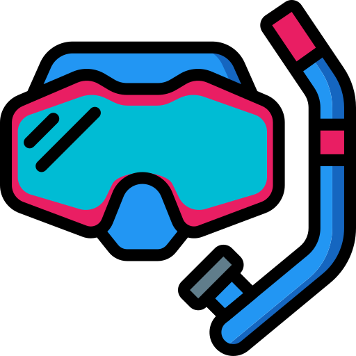 hacer snorkel icono gratis