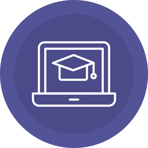 educación en línea icono gratis
