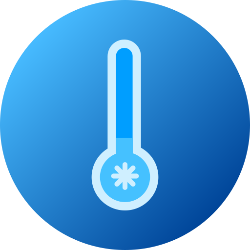 temperatura fría icono gratis