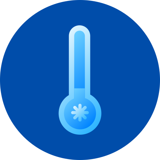 temperatura fría icono gratis