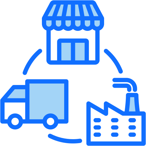Supply chain free icon
