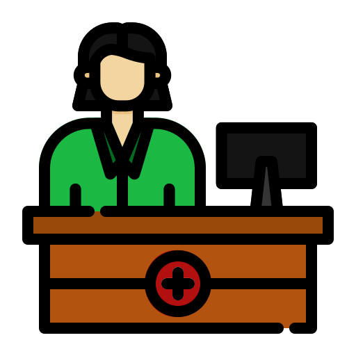 recepcionista icono gratis