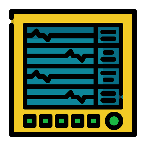 monitor de corazón icono gratis