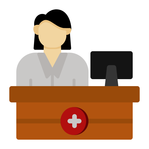 recepcionista icono gratis