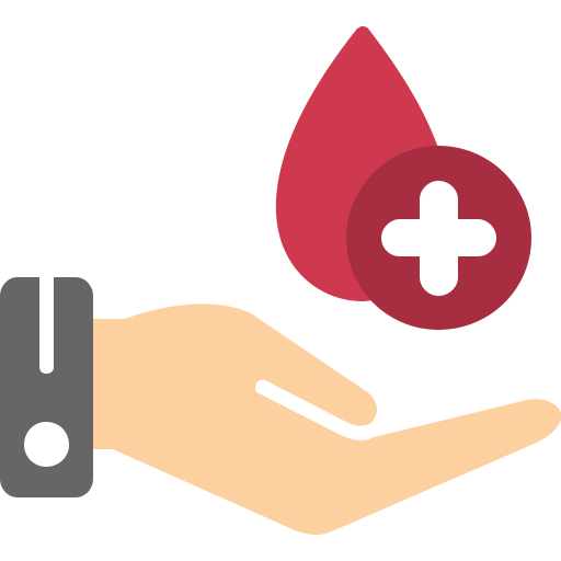 donación de sangre icono gratis