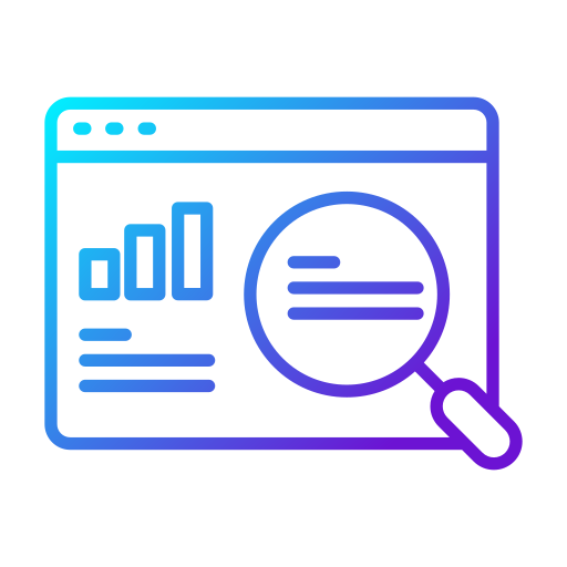 investigación de datos icono gratis