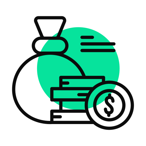 돈 가방 무료 아이콘