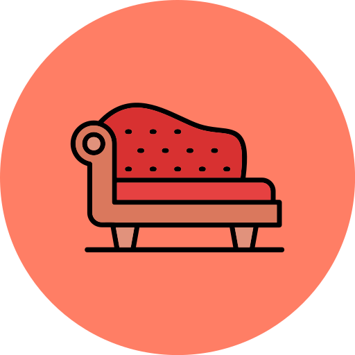 chaise longue icono gratis