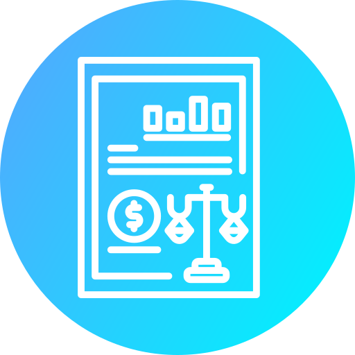 hoja de balance icono gratis