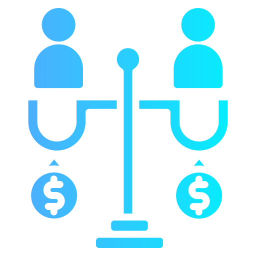 equidade grátis ícone