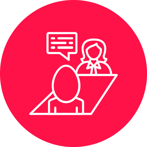 entrevista de trabajo icono gratis
