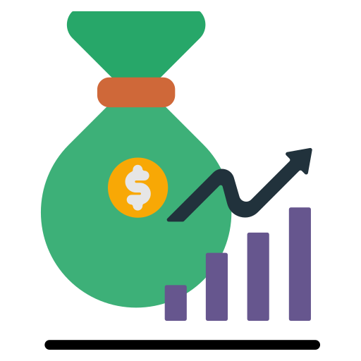 ganancias icono gratis