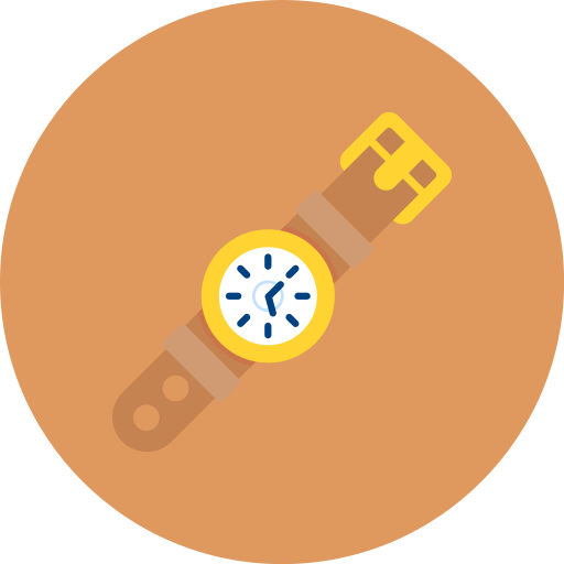 reloj de pulsera icono gratis