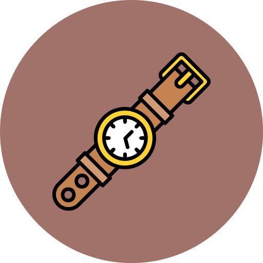 reloj de pulsera icono gratis