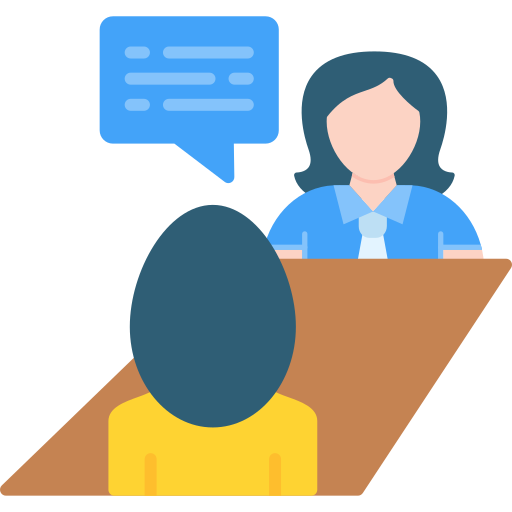 Job interview free icon