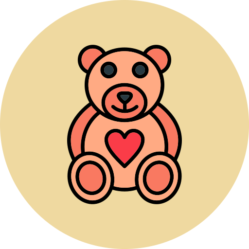 osito de peluche icono gratis