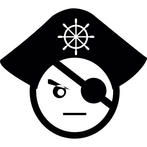 Pirate head free icon