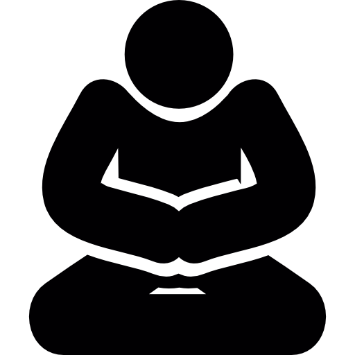 pose de meditación icono gratis