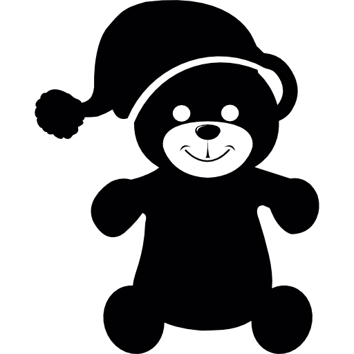 oso de peluche con gorro de dormir icono gratis