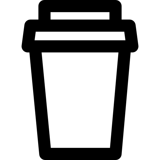 café para llevar icono gratis