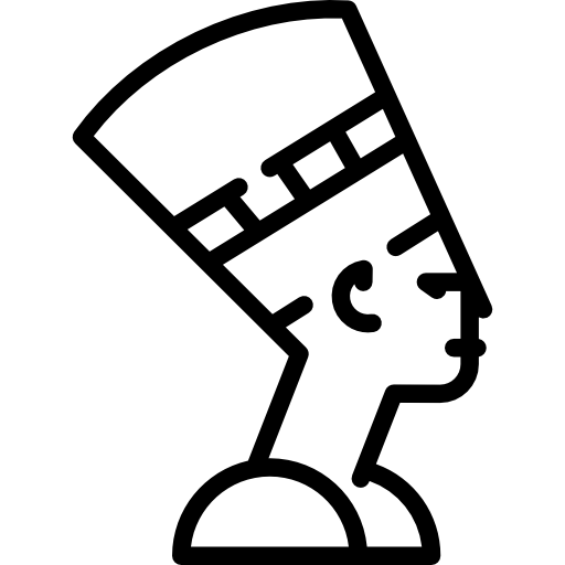 busto de nefertiti icono gratis